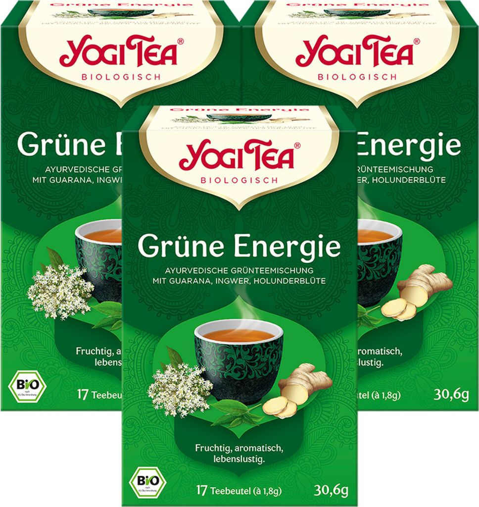 3 x  YOGI TEA Grüne Energie | 3 x 30,6g Produktbild 