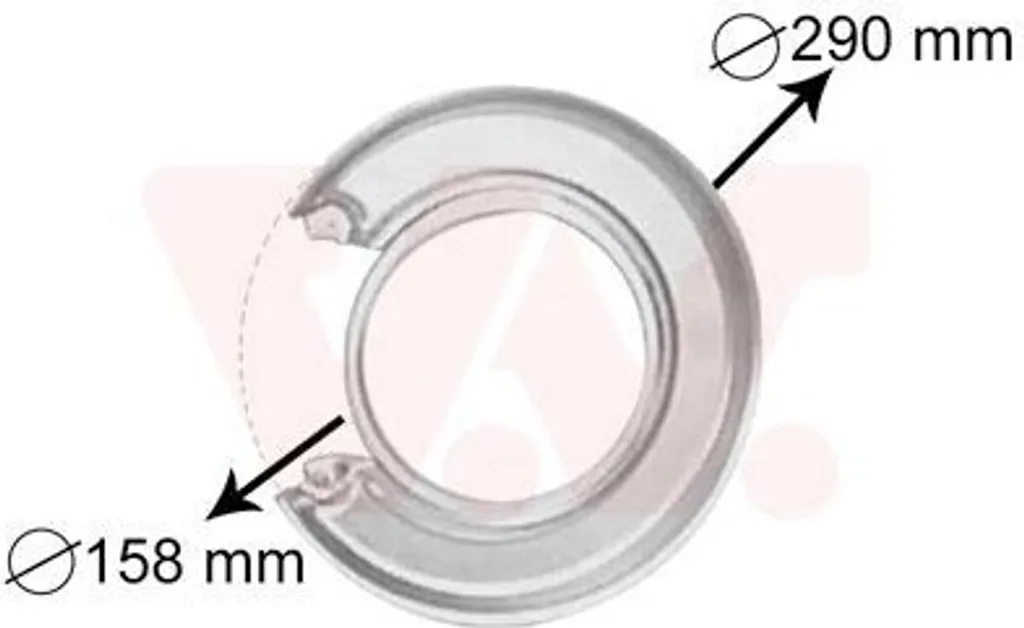 Supprimez la rouille : garde-boue disque de frein 1440-41410 pour Opel