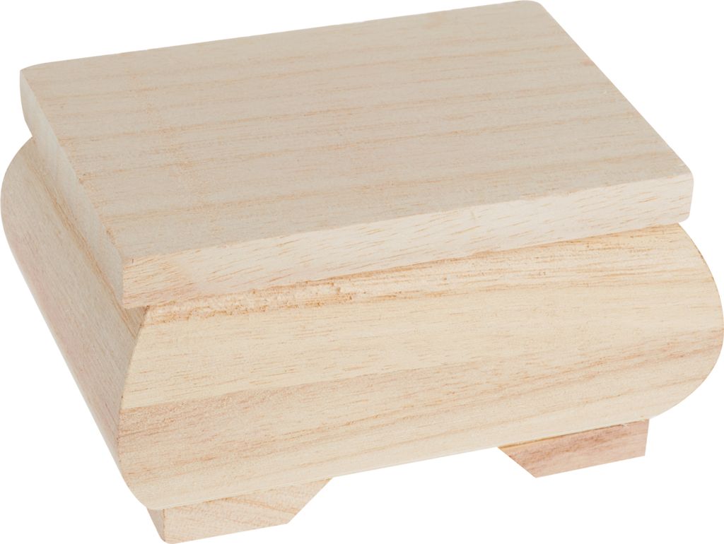 VBS Holzkästchen, bauchig, 11x8x6cm Produktbild 1