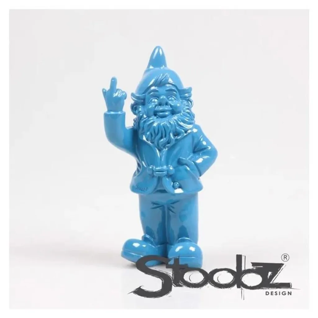 Nain de jardin en résine Fuck 7 x 8 x 20 cm - Statuette humour extérieur