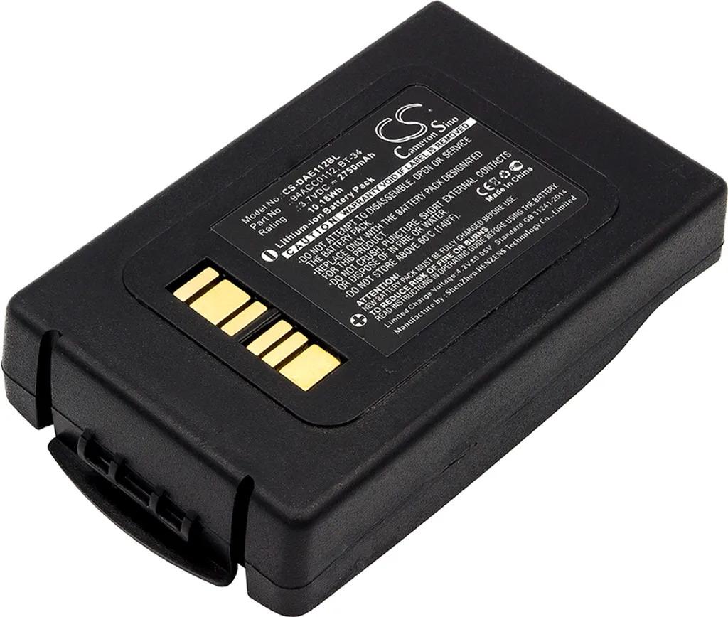 Batterie haute capacité 94ACC0112 pour Datalogic ELF BT-9 Li-ion 3.7V