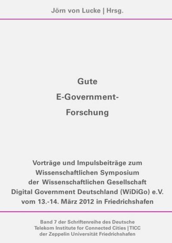 Gute E-Government-Forschung