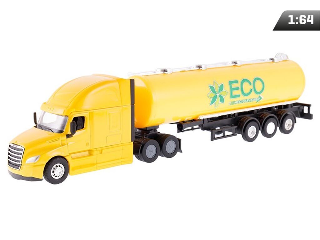 Model 1:64, CASCADIA Freightleiner, cisterna, žlutý Obrázek produktu 
