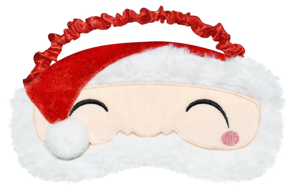 Masque sommeil Santa B occultant et confortable - Design Père Noël fun