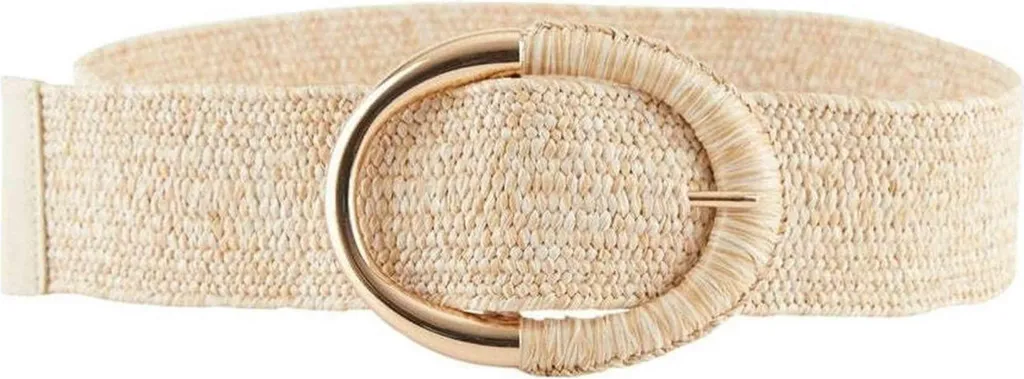 Ceinture robuste Pieces 17114598 Natural : fini les pantalons qui tombent
