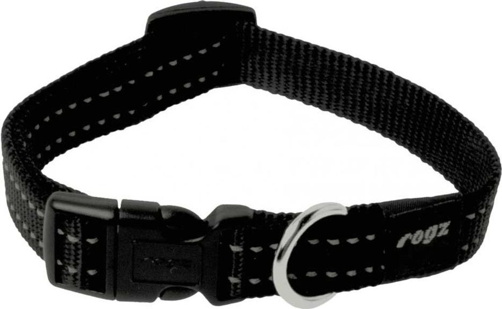 Rogz For Dogs Snake Halsband Zwart