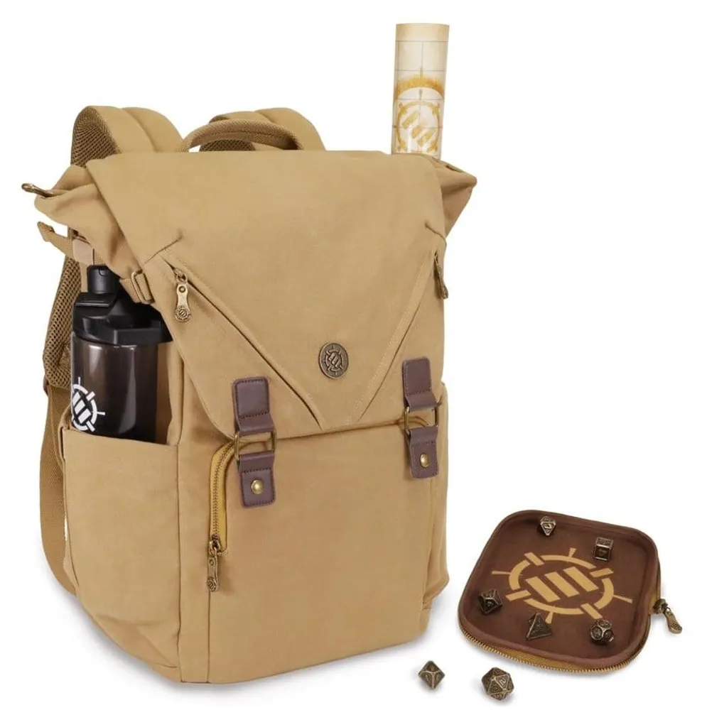 Grand sac à dos de transport pour livres et accessoires de JDR DnD