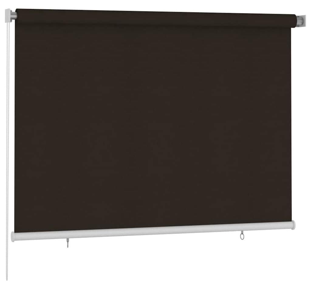 Roleta zewnętrzna vidaXL 200 x 140 cm, brązowa, HDPE Zdjęcie produktu 