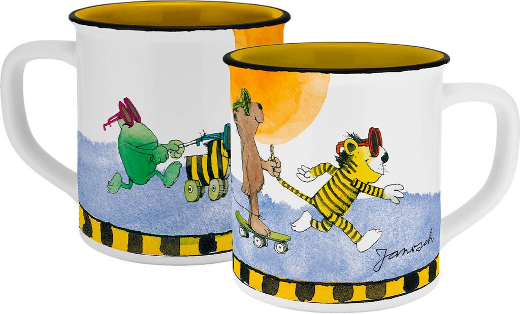 Tasse Janosch Fandom Emaille-Optik Produktbild 