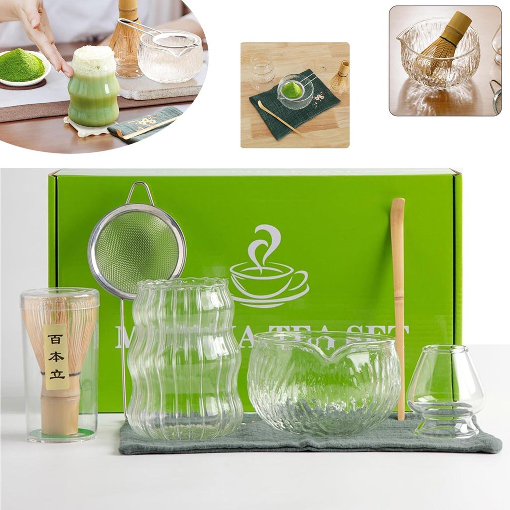 Matcha Whisk Set, 7pcs Bambus Whisk, Teezeremonie -Kit für Produktbild 