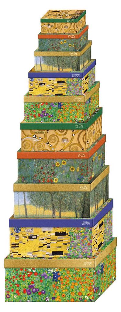 Geschenkdozen Gustav Klimt, set van 10. Productafbeelding 