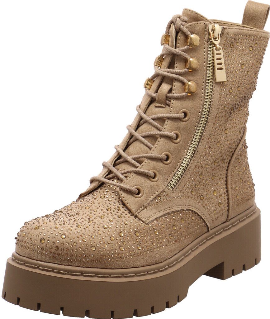 La Strada Damen Schnürboot beige