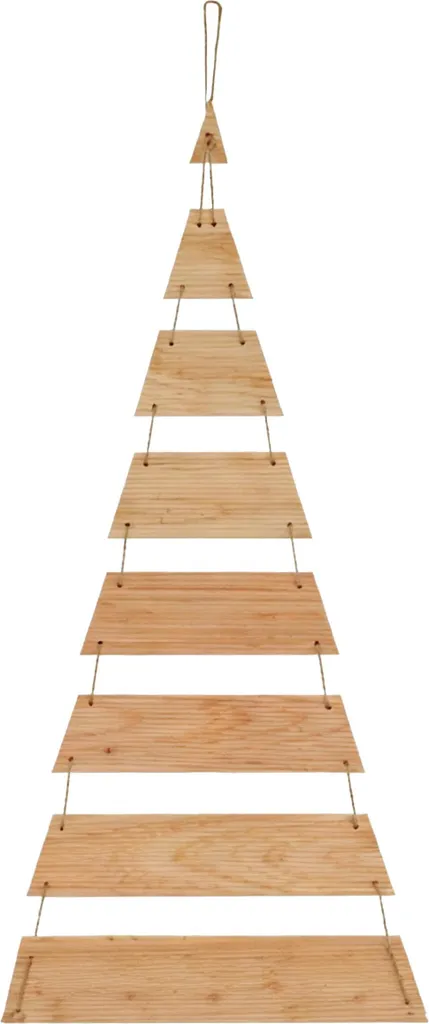 Sapin Suspendu DIY be4nature en Bois Naturel 46x100 cm Style Scandinave