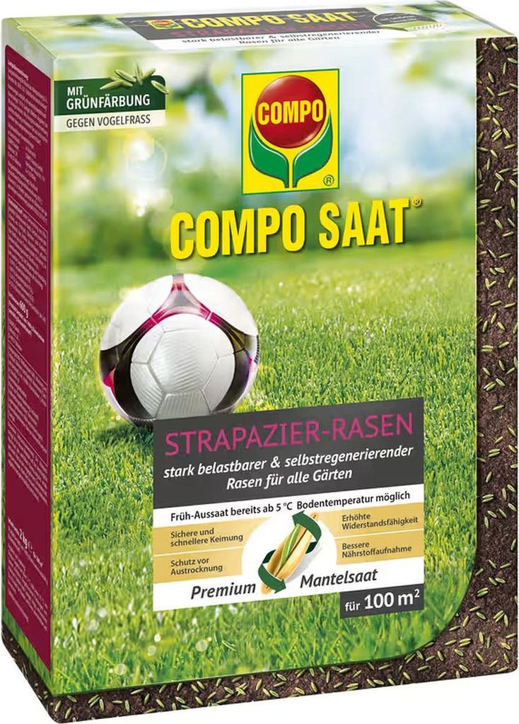 COMPO SAAT® Strapazier-Rasen für 100 m² - 2 kg Produktbild 