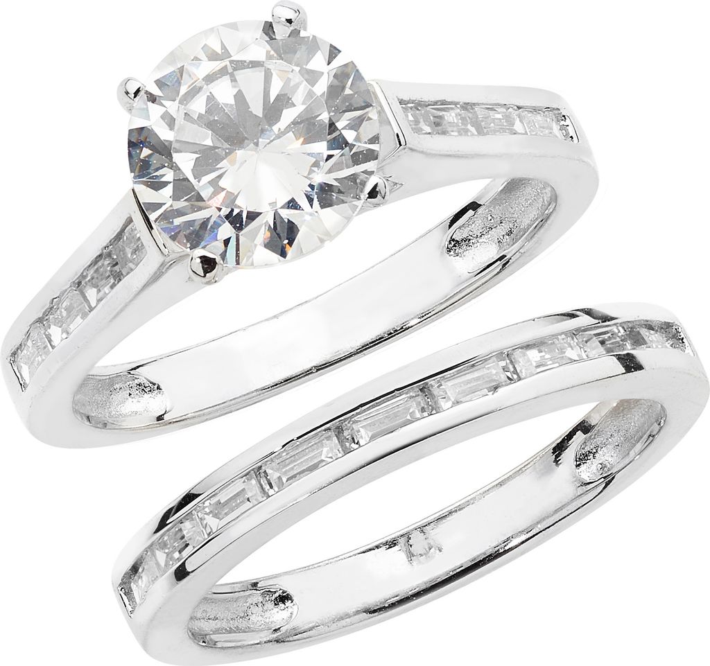 Bruidssieradenset voor dames, zilver 925, met Productafbeelding 