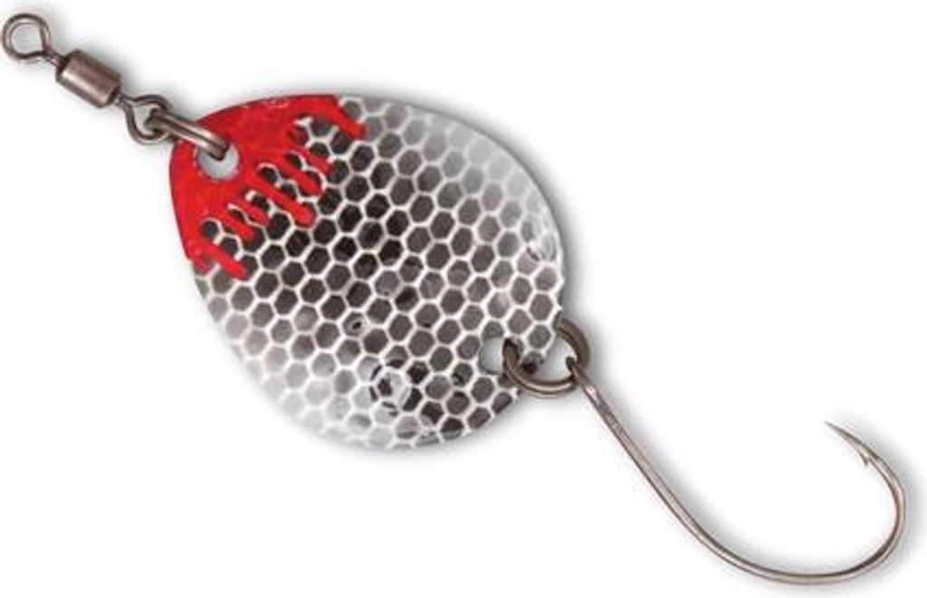 Quantum Magic Trout Bloody Blades 2,5cm 2,1g - Blinker, Farbe:Schwarz/Weiß