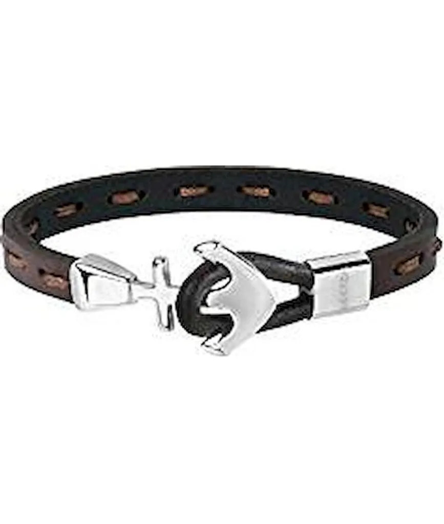 Bracelet Bandy Sector SZV23 pour homme en acier inoxydable brossé