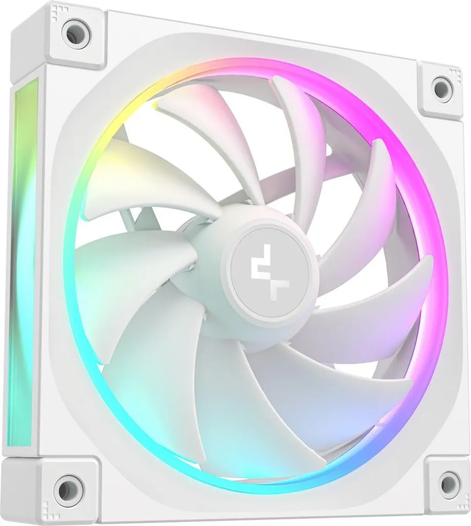 Refroidissement PC optimal : Pack 3 ventilateurs DeepCool FL12 WH 120mm blanc