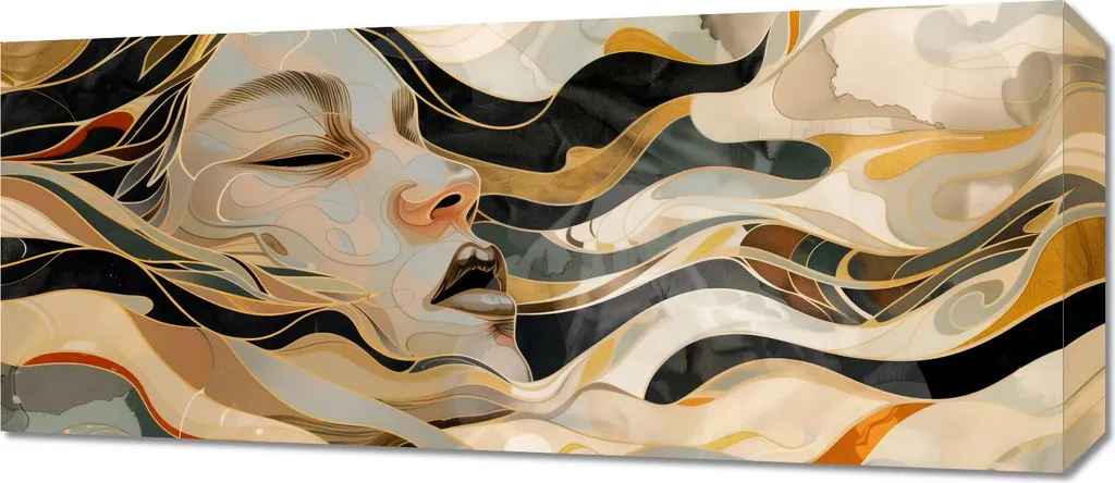 Image 70 x 30 cm Profondeur Intense - Toile Canvas Premium Anti-Reflet