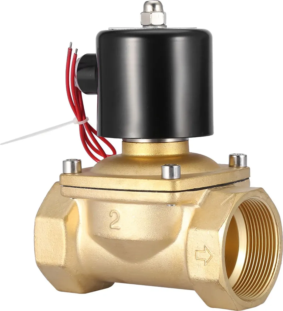Électrovanne 220V CA DN50 2 Pouces Laiton - Modèle Normalement Fermé NF - 4