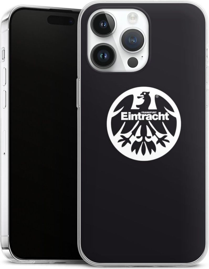 DeinDesign Slim Hülle für Apple iPhone 14 Pro Max Silikon Case Ultra Dünn Handyhülle Adler Eintracht Frankfurt Logo