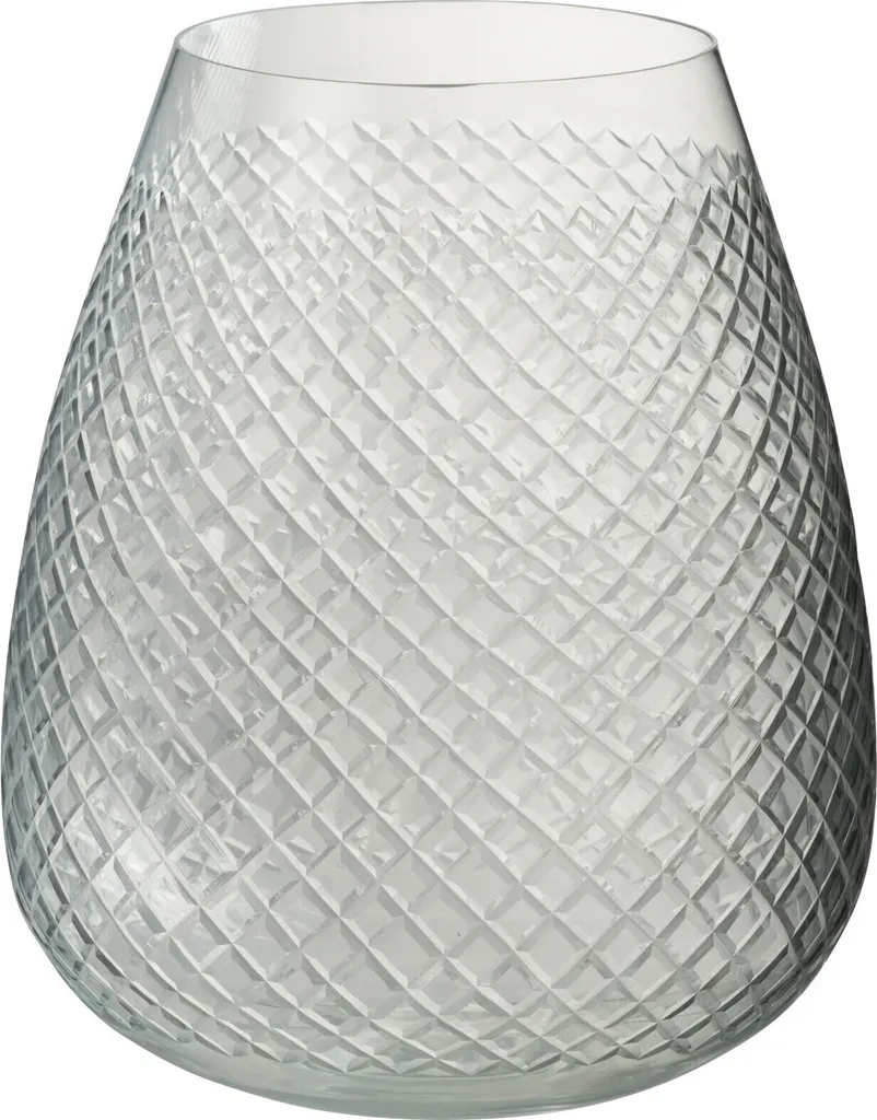 Vase Carré Verre Transparent Moyen : Stable et Facile à Garnir chez Vous