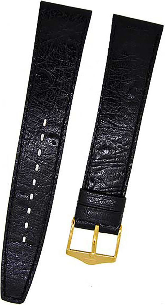 FORTIS Uhrenarmband Swiss Made LEDER schwarz Dornschließe Produktbild 