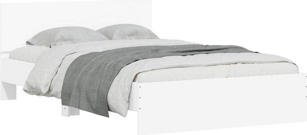 “2026 Modern“ Bettgestell mit Kopfteil Weiß 120x190cm - Designermöbel 452310 - Klassische BettenJugendbett Tagesbett