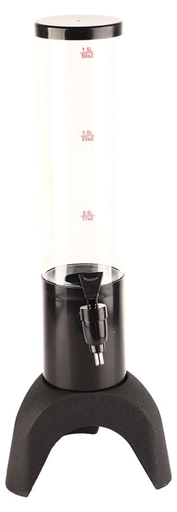 1,5 l dreibeiniger transparenter Bierturm-Getränkespender für Partys, Heimbar-Zubehör