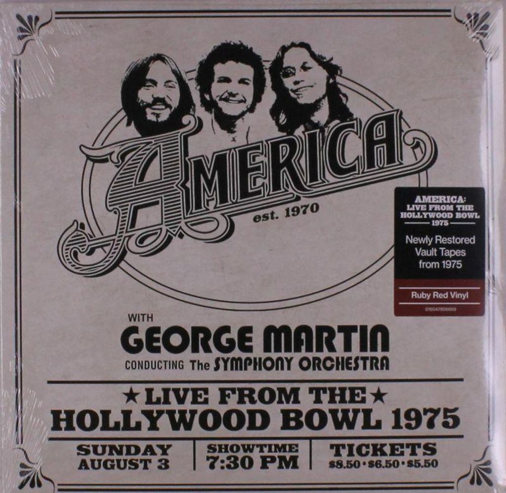 America: America: Live From The Hollywood Bowl 1975 (Ruby Red Vinyl) - - (LP / L)