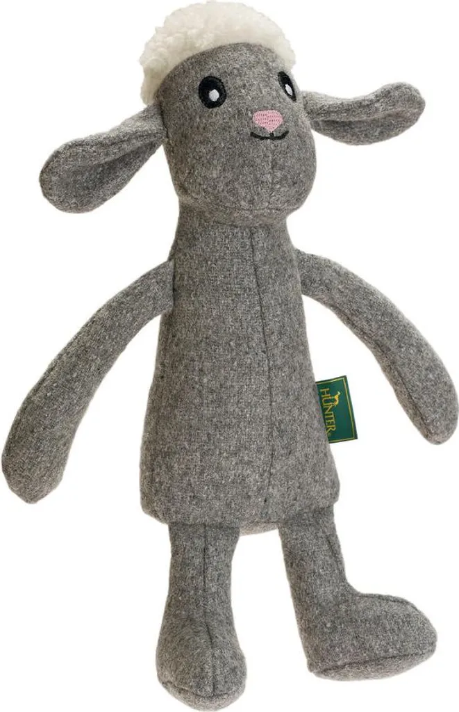 Peluche Cane Hunter Marle Grigio - Fibra Riciclata e Feltro Alta Qualità