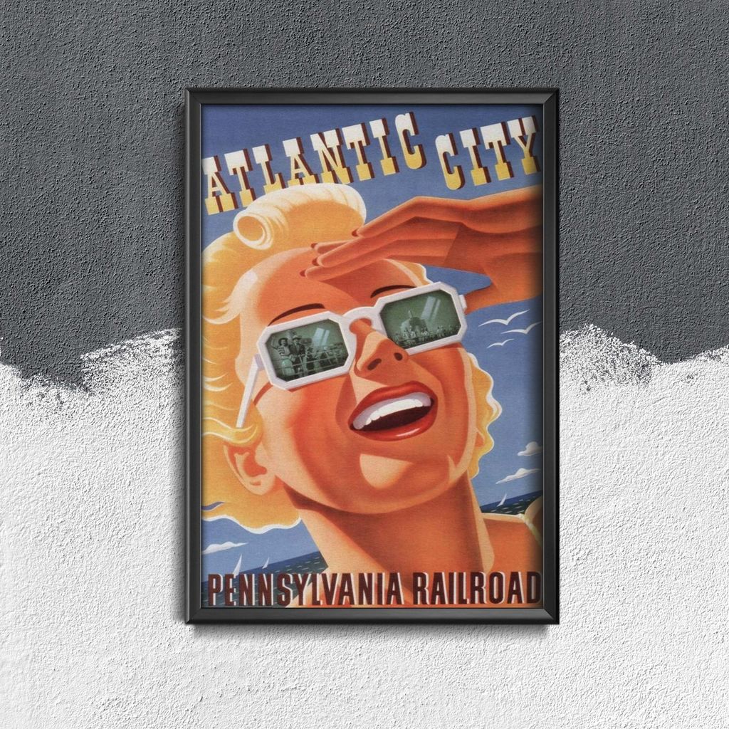 Poster - Canvas - Leinwand - 42 cm x 59,4 cm - Atlantische Stadt