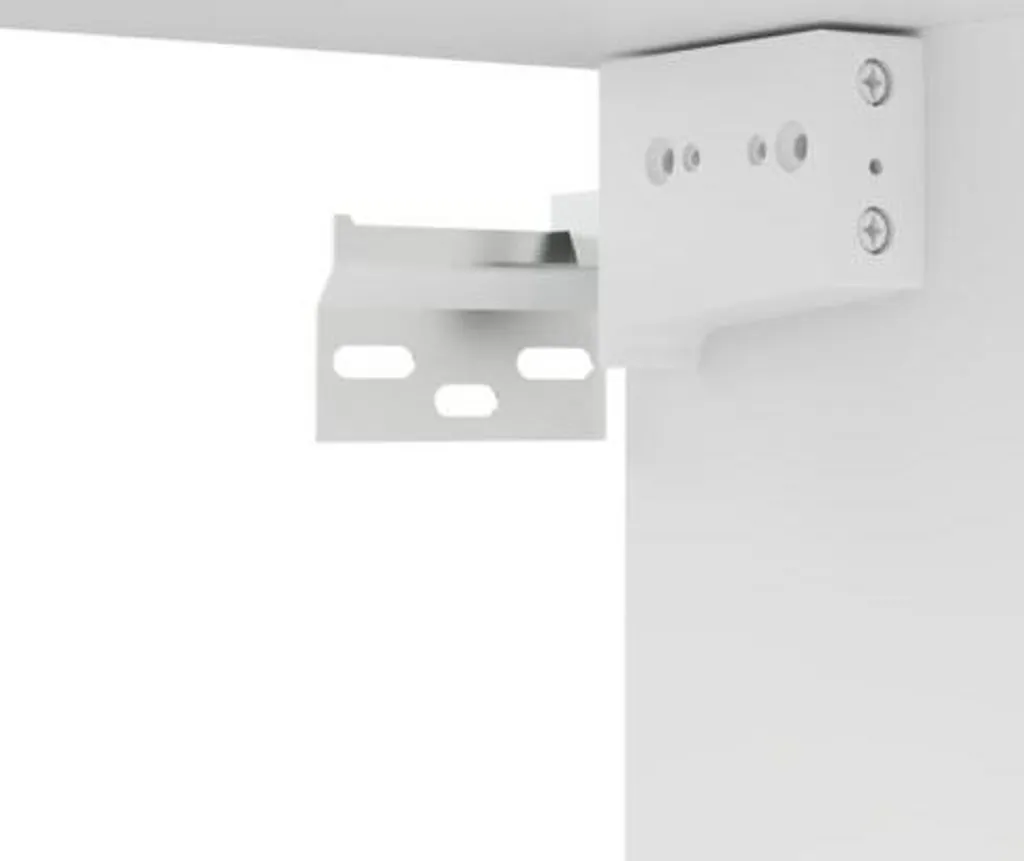 Ensemble meuble TV blanc 8 éléments en bois composite modulable - 10