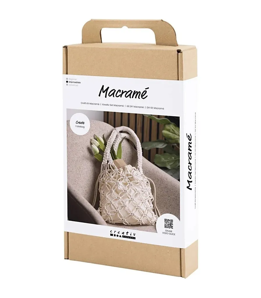 Apprendre le Macramé Facilement : Kit Complet Sac Blanc Style Boho