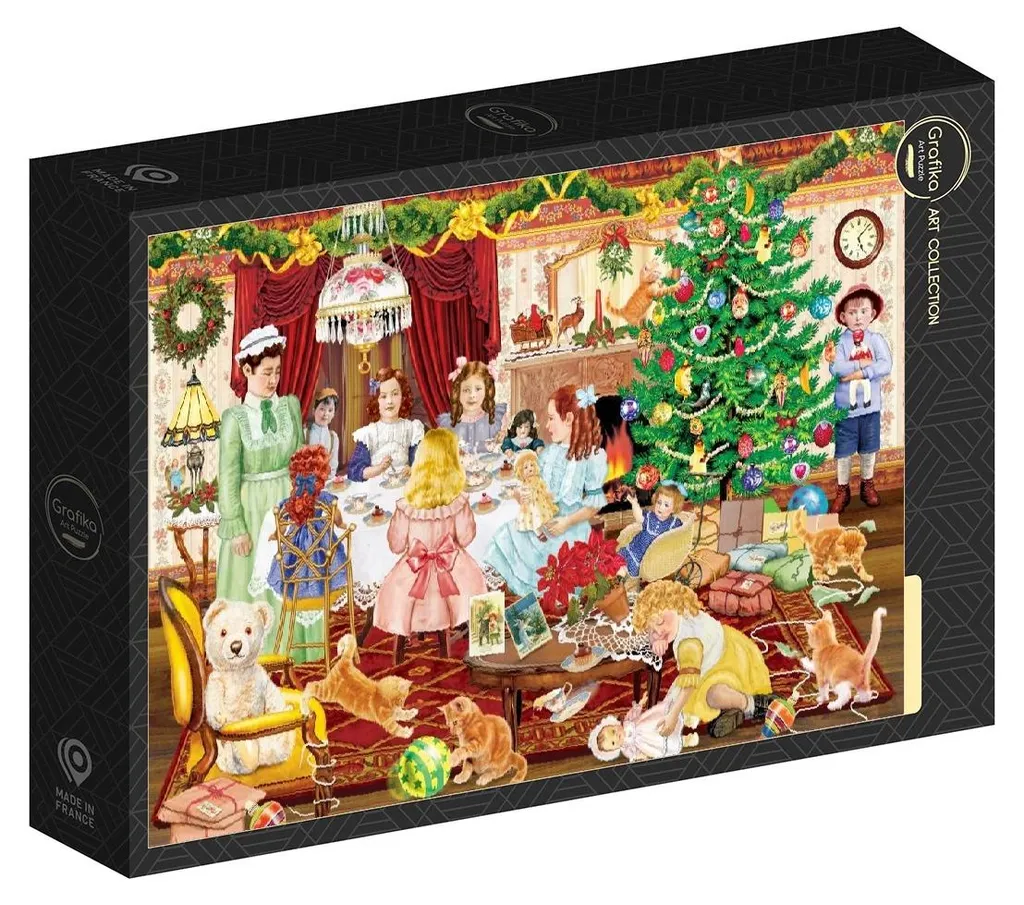 Puzzle 1000 pièces Noël pour fillette - Idée cadeau pour soirée d'hiver