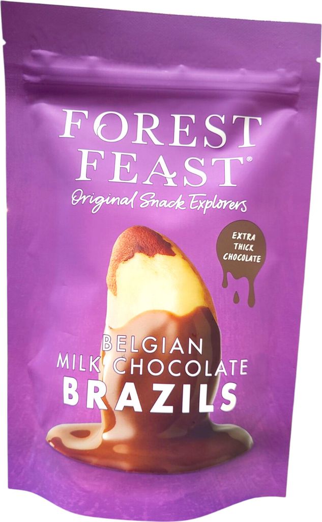 Forest Feast Noix du Brésil chocolat au lait belge 120 g Image du produit 