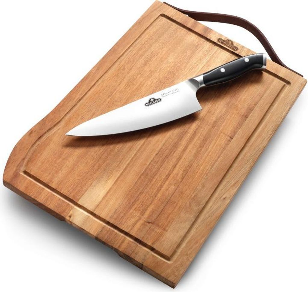 Napoleon Zubehör Schneidebrett mit Messer PRESIDENT EDITION Produktbild 