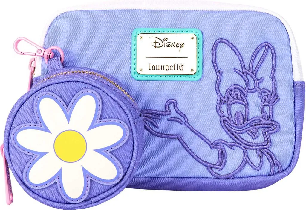 Sling Sac de Poitrine Daisy Duck Loungefly avec Détails en Applique