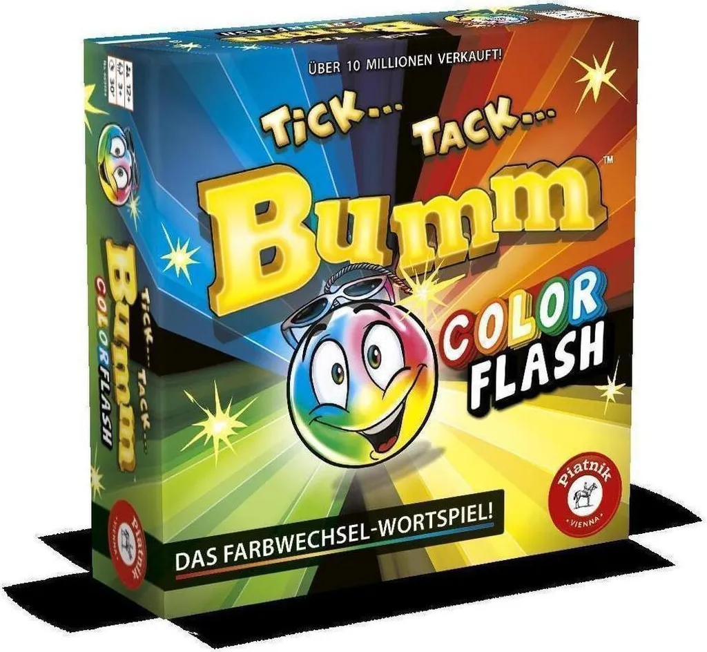 Jeu Tick Tack Bumm Color Flash Piatnik - Jeu de société de rapidité