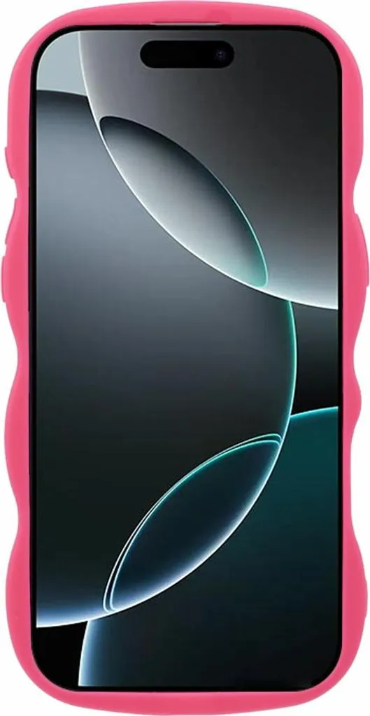 Teageo Custodia ondulata per iPhone 16 Pro, custodia per donne e
