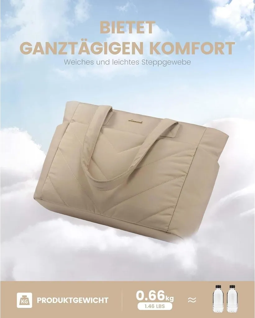 LOVEVOOK Borsa Laptop Donna: Il Must-Have Cachi per il Lavoro 15,6" - 10