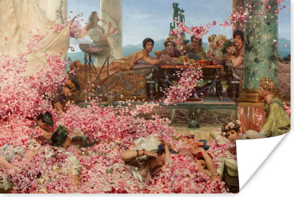MuchoWow Poster Die Rosen des Heliogabalus - Lawrence Alma Tadema 120x80 cm - Bilder
