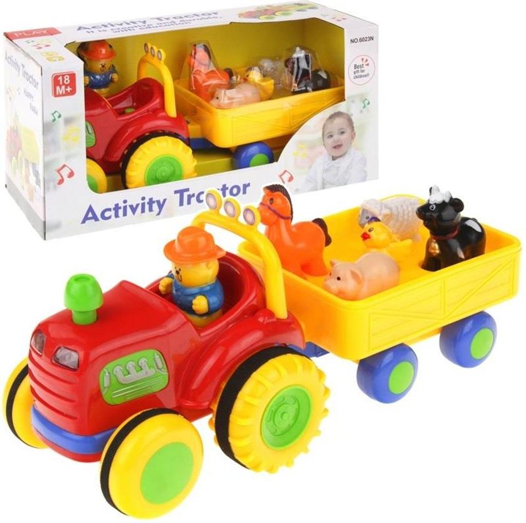 Interaktívne vozidlo Traktor s prívesom Zvuky Svetlá Obrázok produktu 