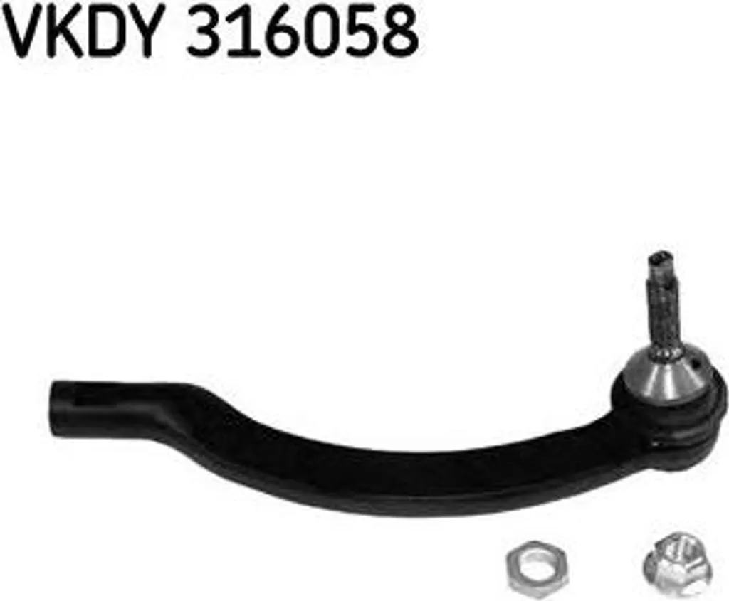 Supprimer le jeu de direction avec la rotule SKF VKDY 316058 Volvo