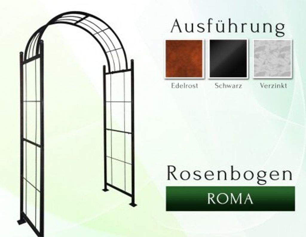 Rosenbogen ROMA Gesamtbreite 1,2 m Verzinkt Pergola Rozenboog Rose Arch