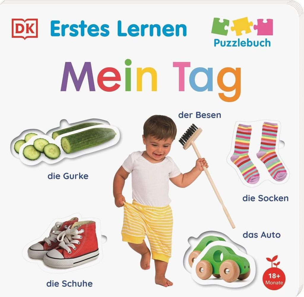 Erstes Lernen Puzzlebuch. Mein Tag