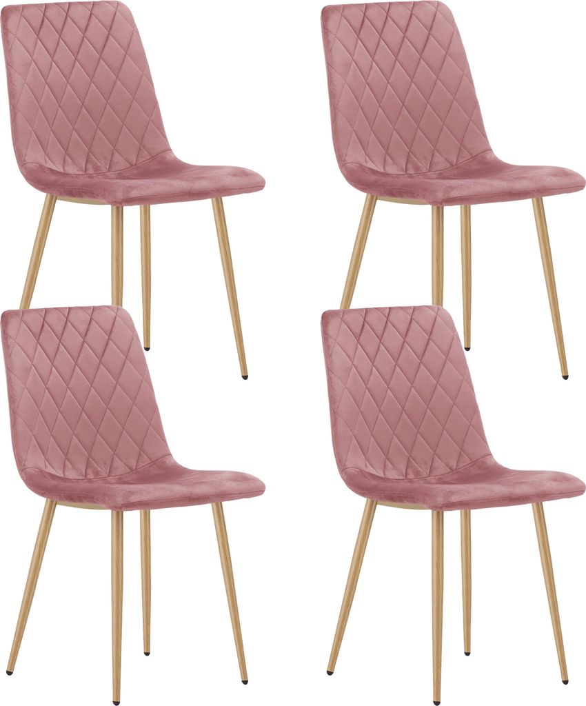 Esszimmerstuhl Wohnzimmerstuhl Stuhl mit Velours-Sitz Produktbild 