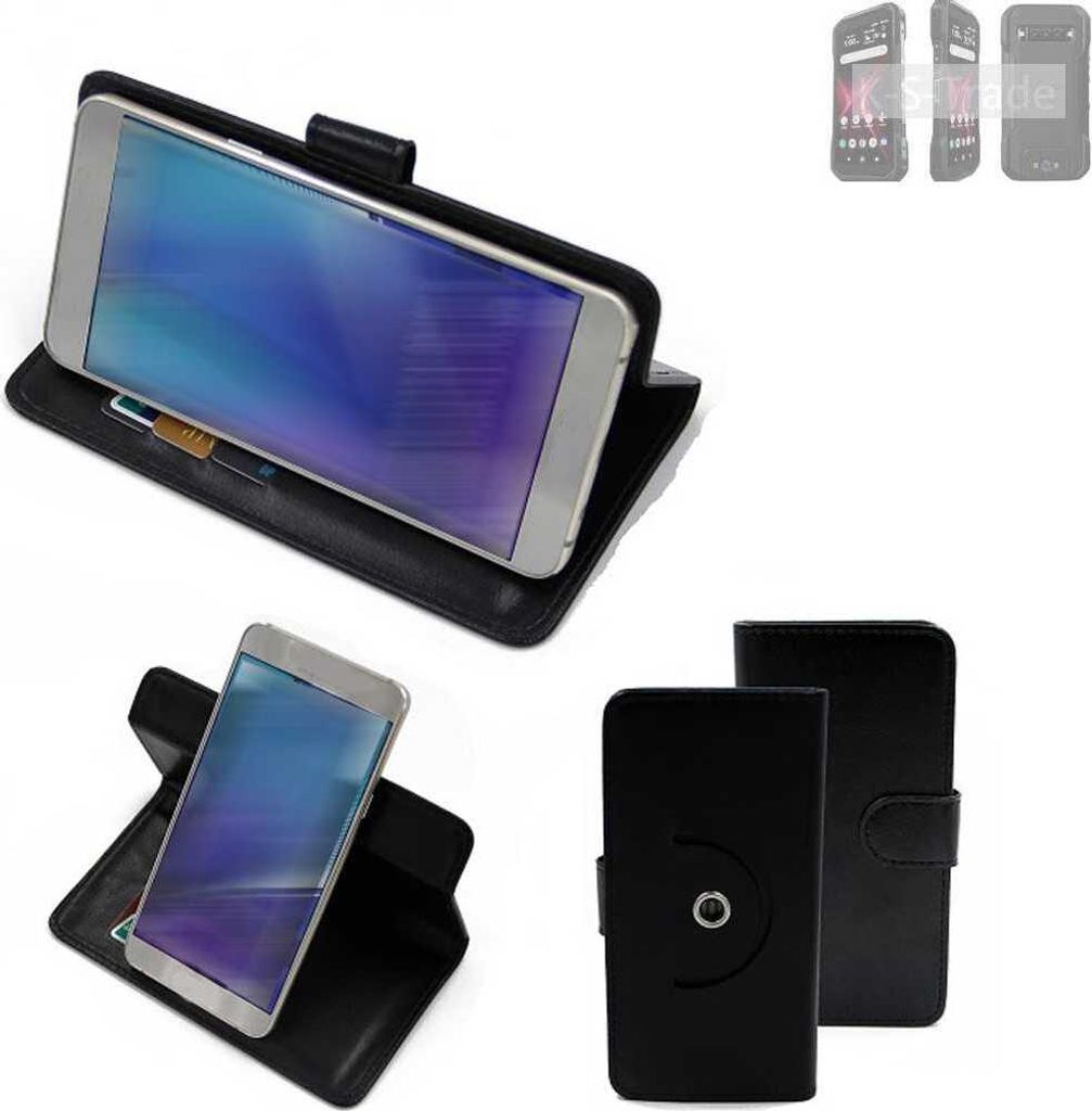 K-S-Trade Case Schutzhülle Handyhülle kompatibel mit Kyocera DuraForce Pro 3 Flipcase Smartphone Cover Handy Schutz Tasche Klapphülle Walletcase