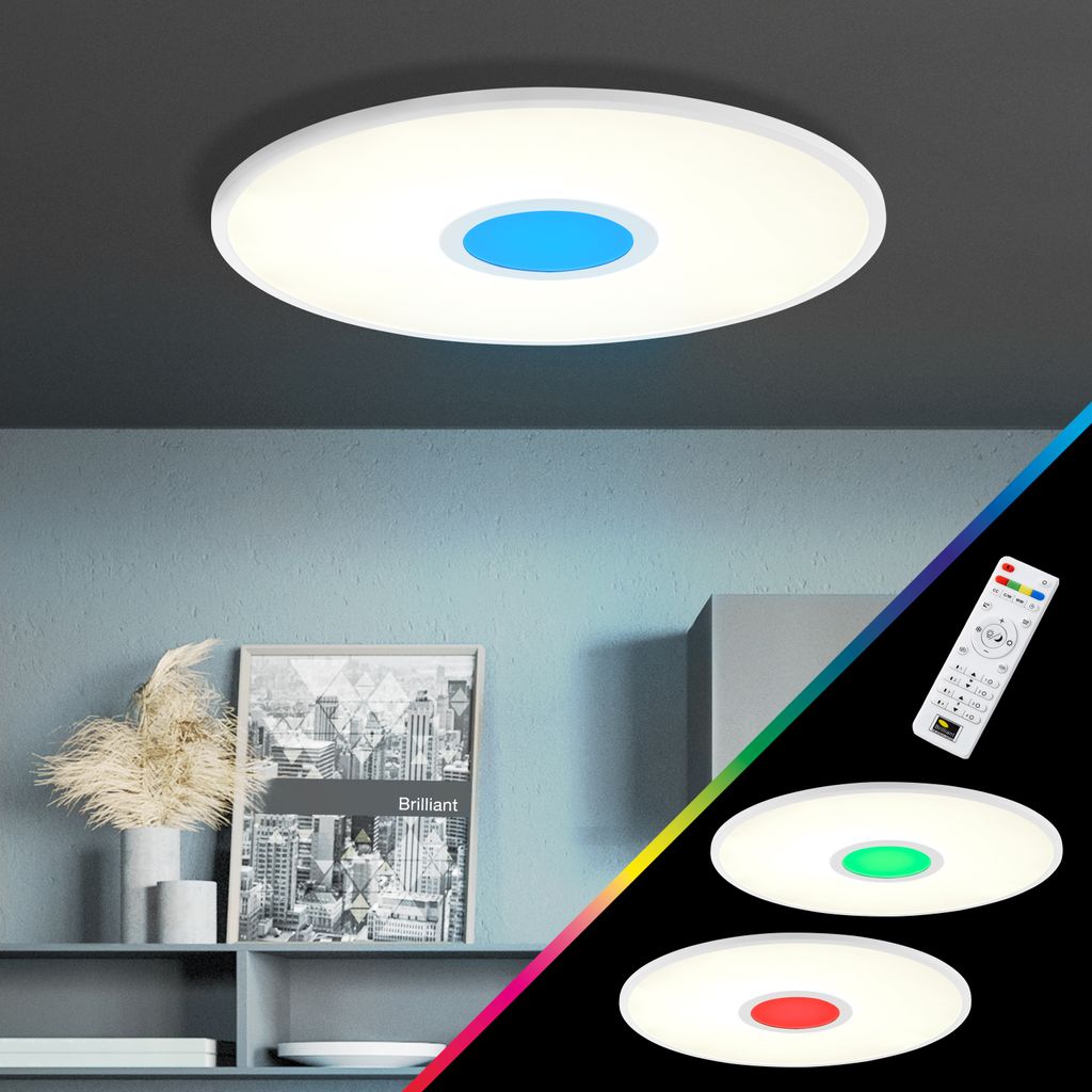 BRILLIANT LED Panel Aufbaupaneel Ø 45cm in weiß | Dimmbare Produktbild 