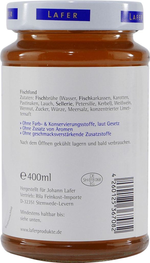 Weihnachtsgans Soße Lafer GÄNSE U. ENTENFOND (1x0,4 L Lafer Gänsefond